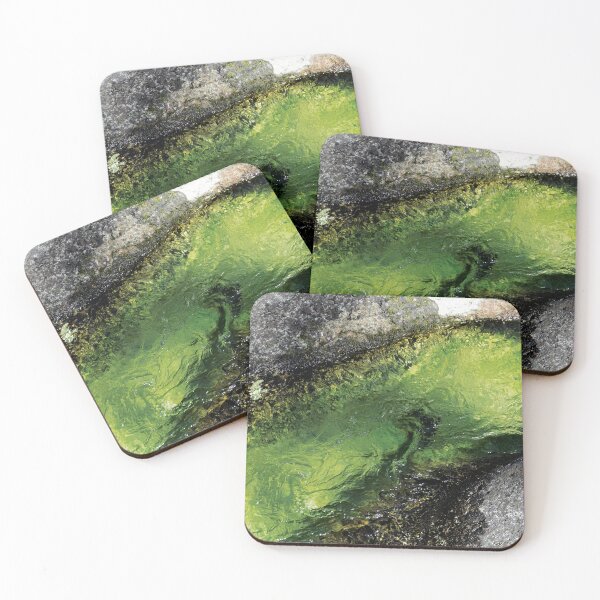 Item preview, Emerald Channel | Green Waters Swirl Through Rock, Minimalist Nature Photography designed and sold by arlutai.