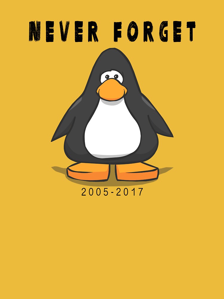 Club Penguin Never forget T shirt club penguin club penguin never