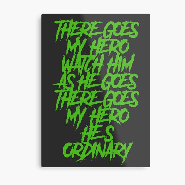 Foo Fighters My Hero Vinyl Record Song Lyric Print