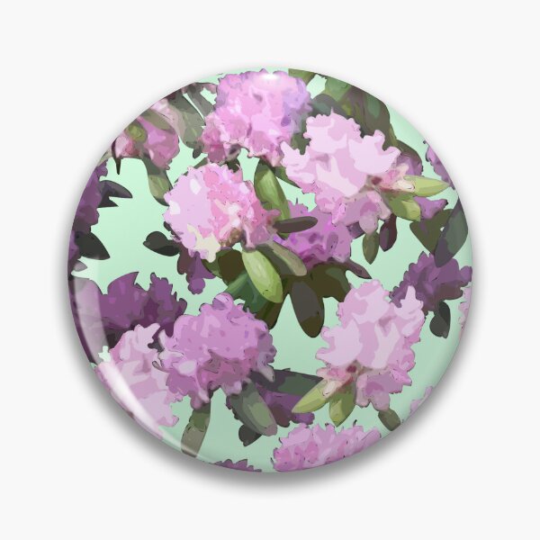Artikelvorschau, Tossed Rhododendrons on Light Green Half-Drop Repeat 5748 entworfen und verkauft von Art in My Loft.