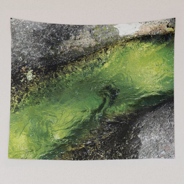 Item preview, Emerald Channel | Green Waters Swirl Through Rock, Minimalist Nature Photography designed and sold by arlutai.