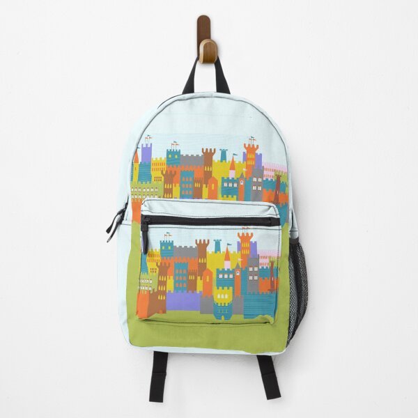 Item preview, Medieval Castle Stronghold Towers Colorful Illustration designed and sold by Anna Lemos.