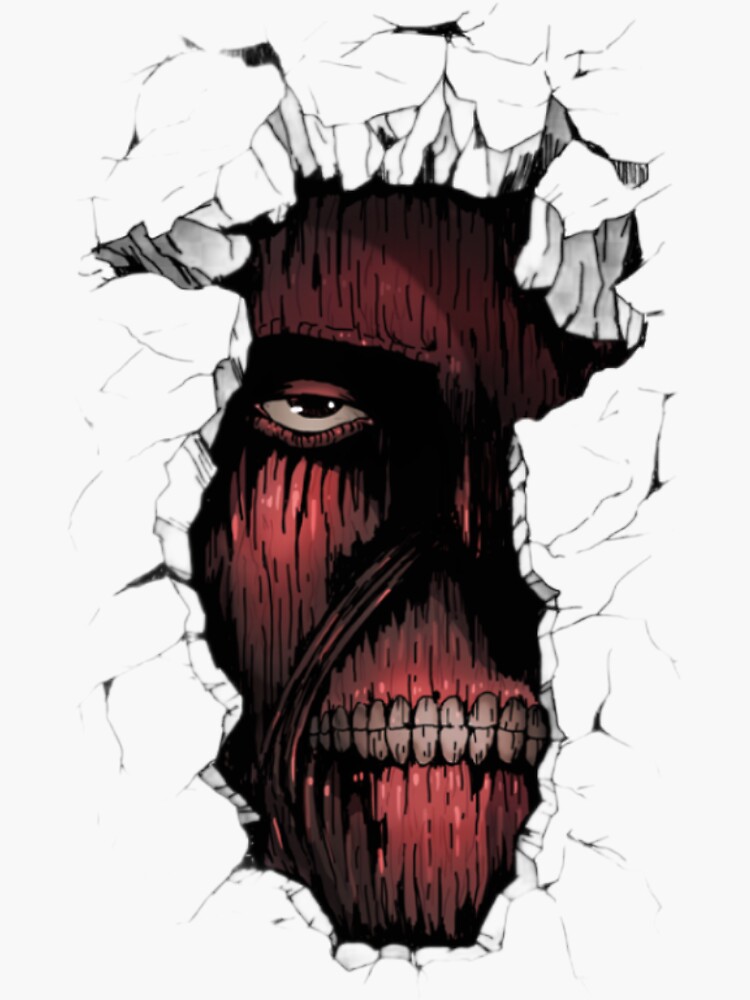 "Wall titan" Sticker for Sale by Alexgrs6 Redbubble