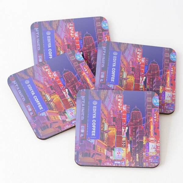 Item preview, Seoul City Streets Neon Lights designed and sold by emiliapapaya.