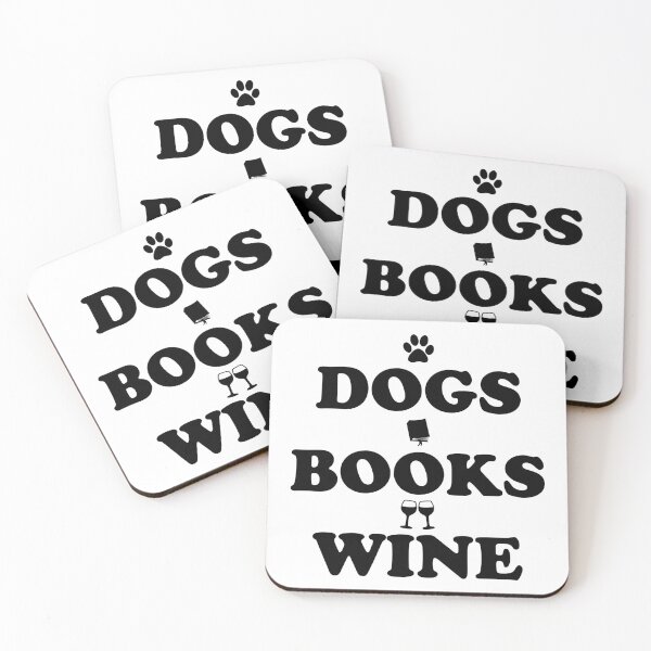 Item preview, Dogs books and wine designed and sold by iskapa.