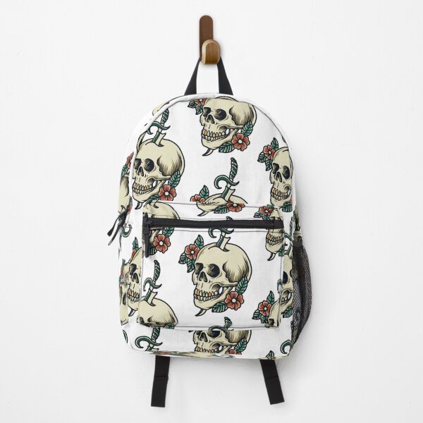 Item preview, Skull with flowers and sword designed and sold by 4You4U.
