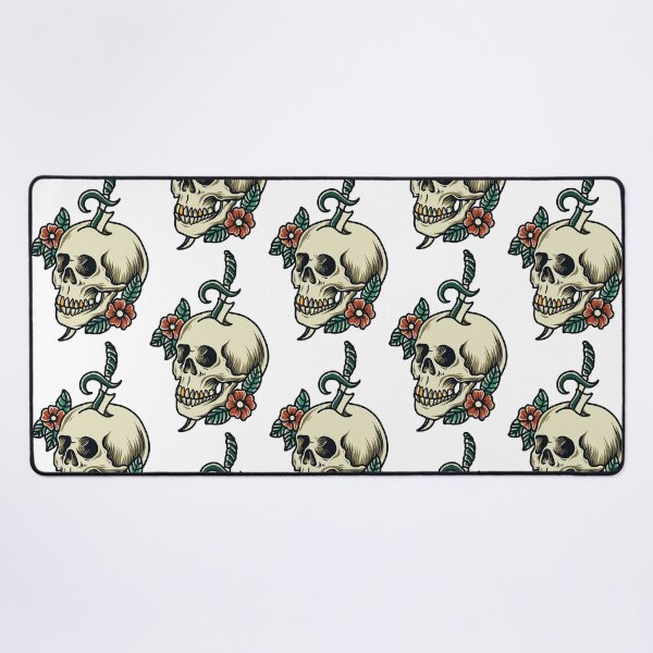Item preview, Skull with flowers and sword designed and sold by 4You4U.