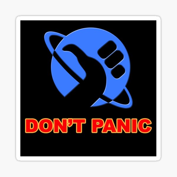 hitchhiker's guide to the galaxy Sticker