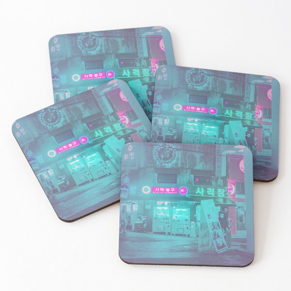 Item preview, Seoul City Streets Hazy Neon Corner designed and sold by emiliapapaya.