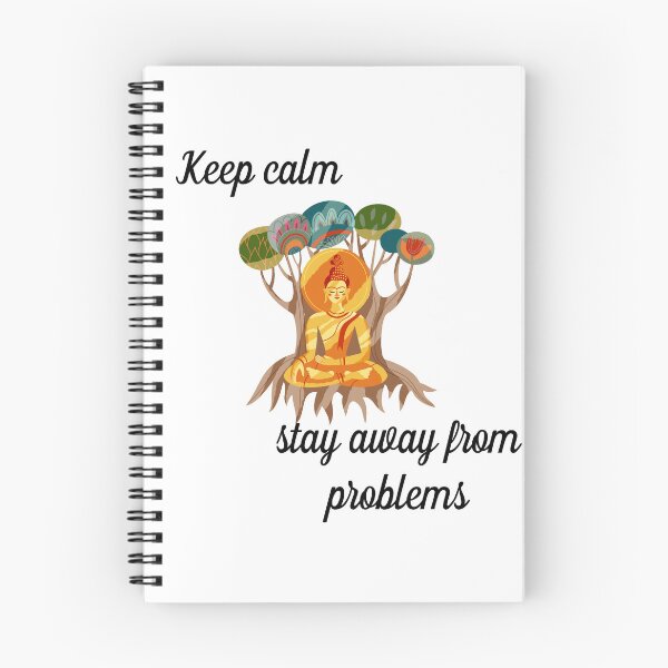 Item preview, Keep calm and stay away from problems with buddha meditating designed and sold by atktdesigns.