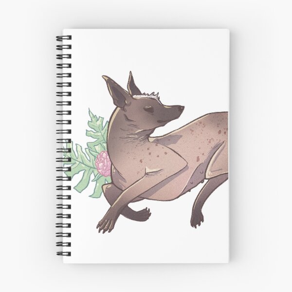 Item preview, Xoloitzcuintli xolo hairless dog digital drawing designed and sold by CrunchyCableStudio.