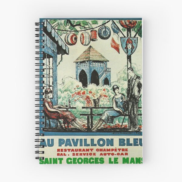 Artikelvorschau, Au Pavillon Blau - Vintage Kunst entworfen und verkauft von RickE.