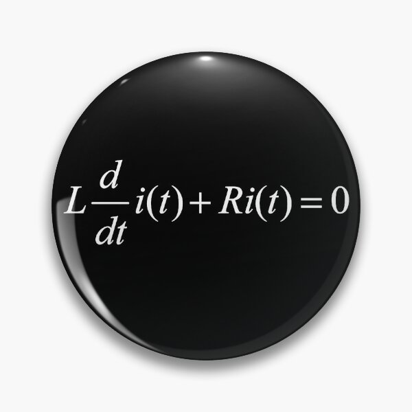 Item preview, RL Circuit, differential equation, electrical engineering basics dark version designed and sold by NoetherSym.