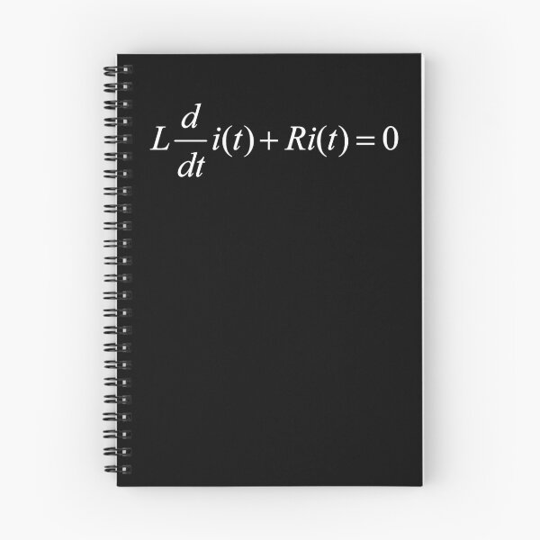 Item preview, RL Circuit, differential equation, electrical engineering basics dark version designed and sold by NoetherSym.