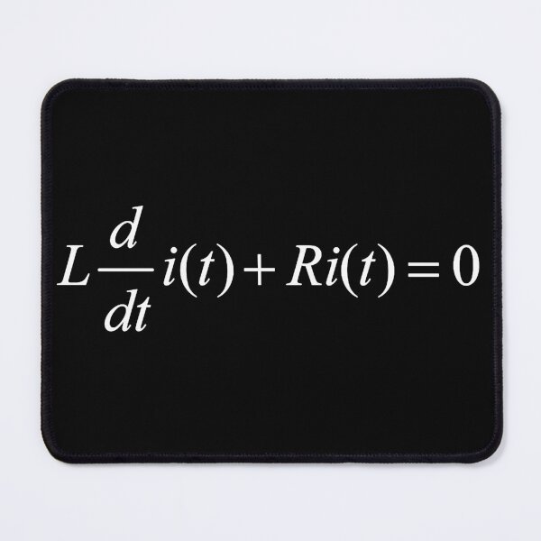 Item preview, RL Circuit, differential equation, electrical engineering basics dark version designed and sold by NoetherSym.