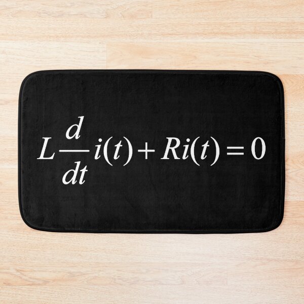 Item preview, RL Circuit, differential equation, electrical engineering basics dark version designed and sold by NoetherSym.