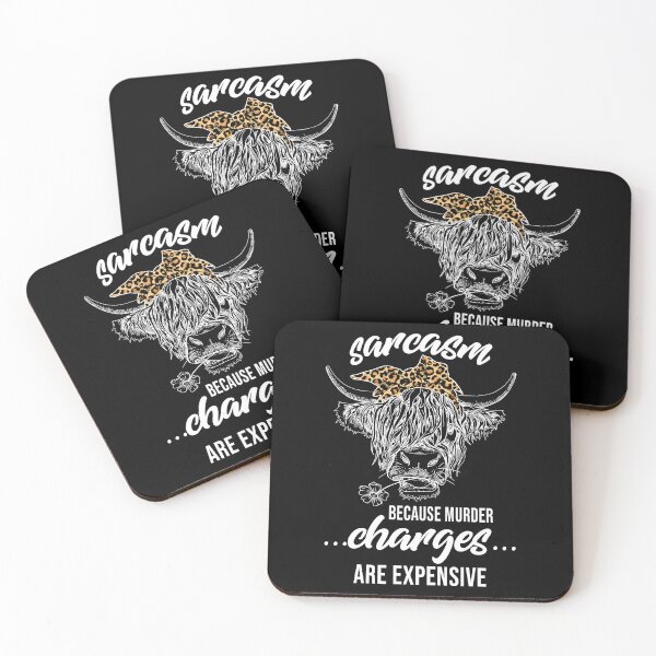 Item preview, Sarcasm Because Murder Charges Are Expensive funny cow designed and sold by ecomdesign.