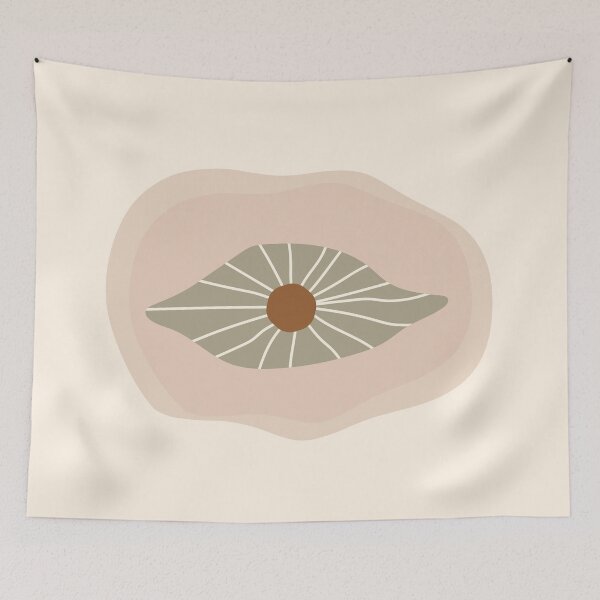 Item preview, Warm Toned Abstract Eye And Boho line Art Design designed and sold by zedonee.