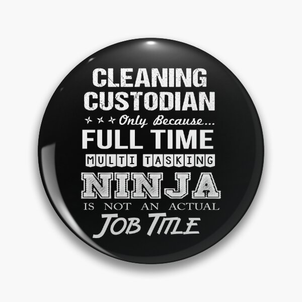 Item preview, Cleaning Custodian T Shirt - Ninja Job Gift Item Tee designed and sold by ritterdick.