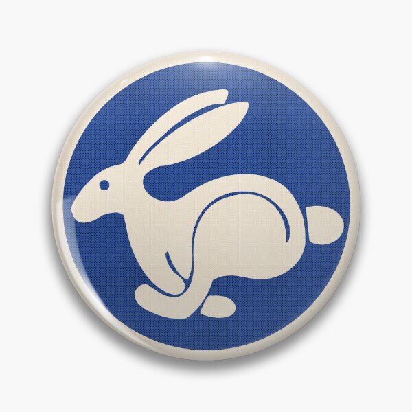 Item preview, Running Rabbit Blue White Vintage Car designed and sold by ShamusSleuth.