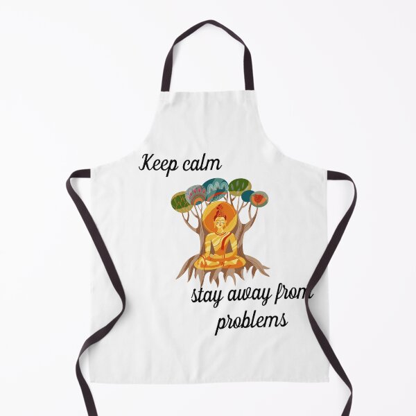 Item preview, Keep calm and stay away from problems with buddha meditating designed and sold by atktdesigns.