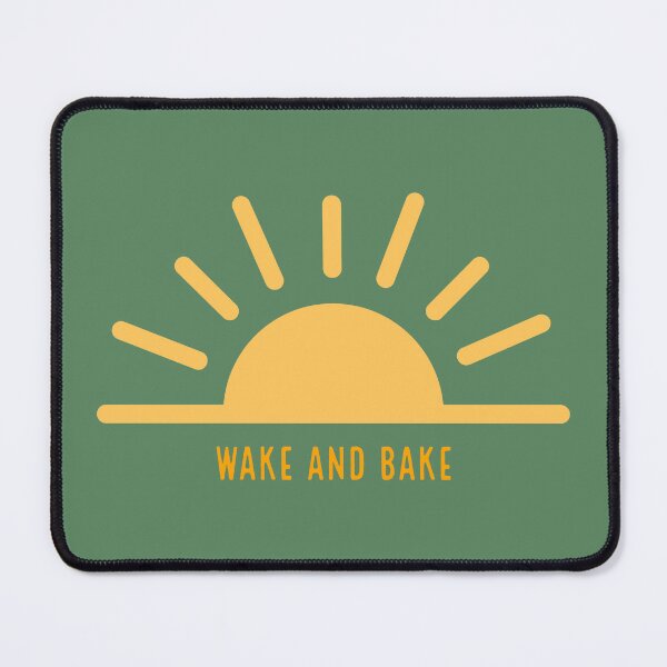Item preview, Wake and Bake Morning Stoner Weed/Marijuana Smokers Yellow Sunrise Design designed and sold by SteamParliament.