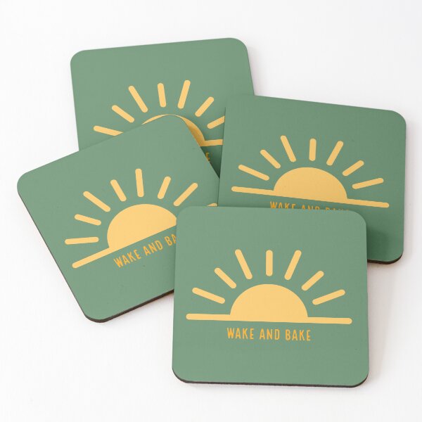 Item preview, Wake and Bake Morning Stoner Weed/Marijuana Smokers Yellow Sunrise Design designed and sold by SteamParliament.