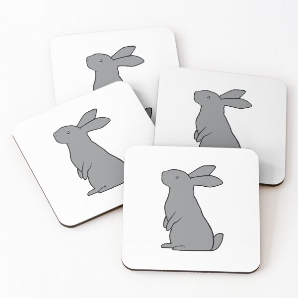 Item preview, Simple rabbit - grey designed and sold by WatershipBound.