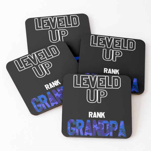 Item preview, I Have Leveled Up To Grandpa | Blue Camo designed and sold by VictorL Designs.