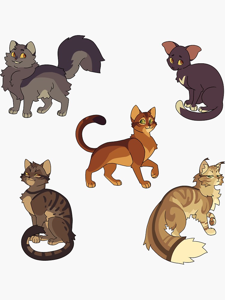 Warrior Cats Sticker Sheet - Thunder Clan 2