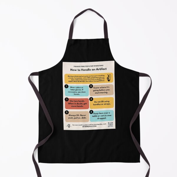 Item preview, How To Handle An Artifact Informational Museum Poster designed and sold by InterpreTees.
