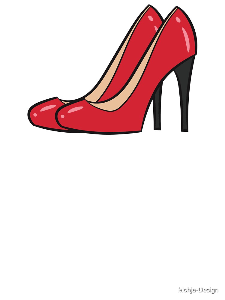 High heels red Red pair of pumps