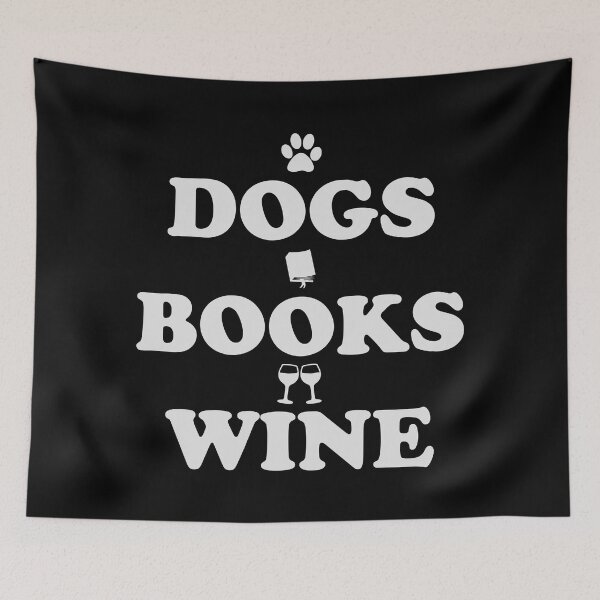 Item preview, Dogs books and wine designed and sold by iskapa.