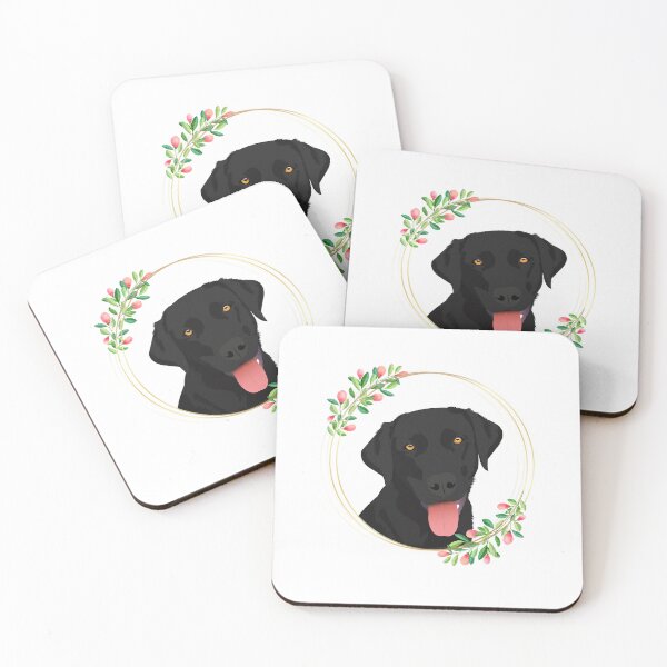 Item preview, Black Lab Flower Frame designed and sold by KCPetPortraits.