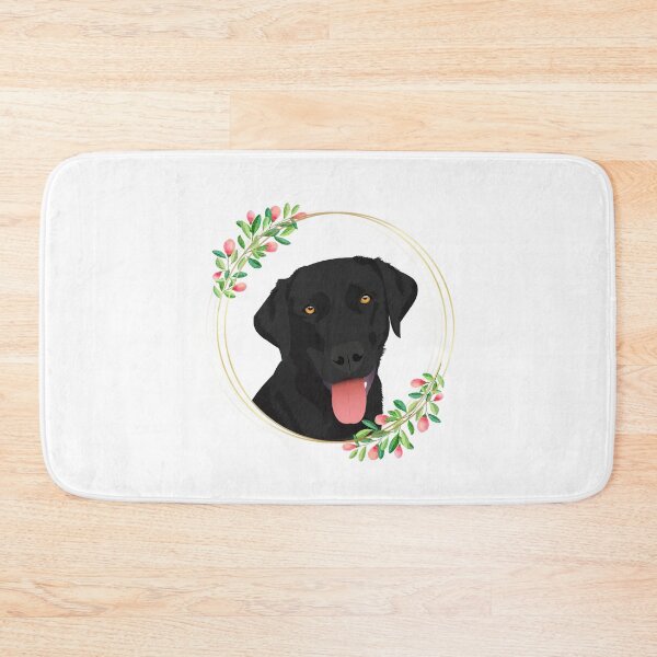 Item preview, Black Lab Flower Frame designed and sold by KCPetPortraits.
