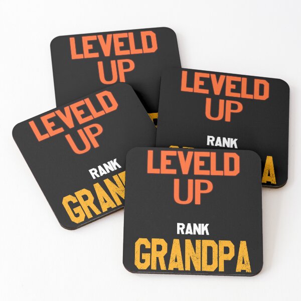 Item preview, I Have Leveled Up To Grandpa | Neon Orange designed and sold by VictorL Designs.