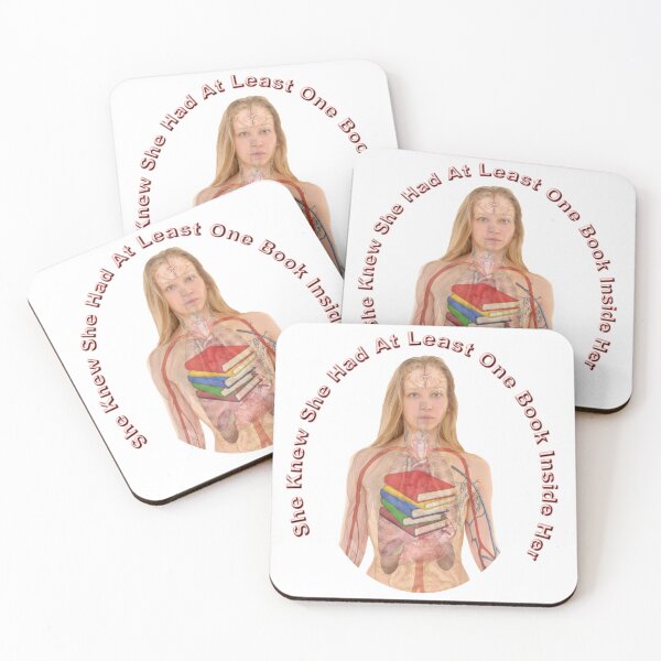 Item preview, She Knew She Had At Least One Book Inside Her designed and sold by OrangeSwirly.