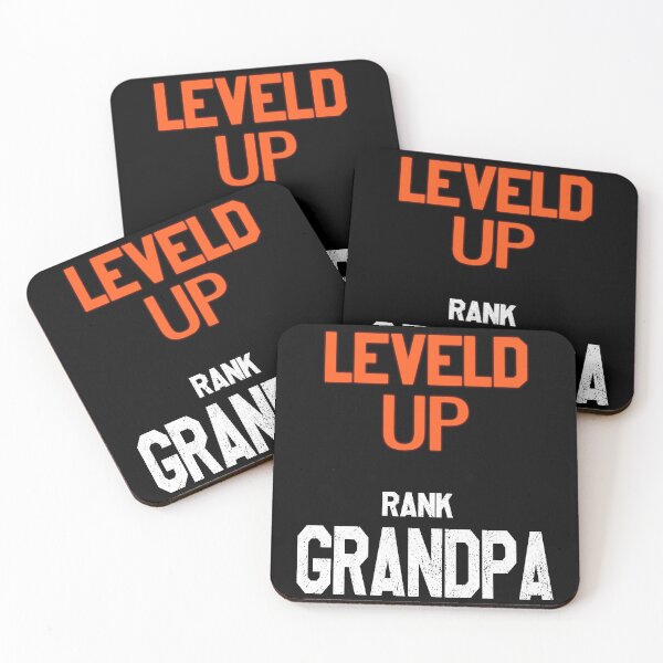 Item preview, I Have Leveled Up To Grandpa | Neon Orange designed and sold by VictorL Designs.