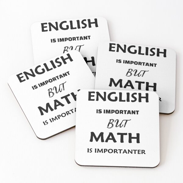 Item preview, English Is Important But Math Is Important Funny designed and sold by Shifa19.