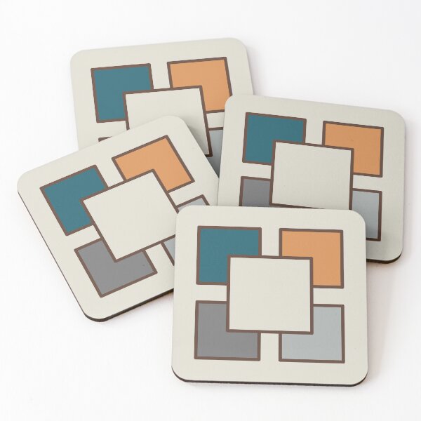 Item preview, Japandi Inspired Squares Design designed and sold by beccaveedesigns.