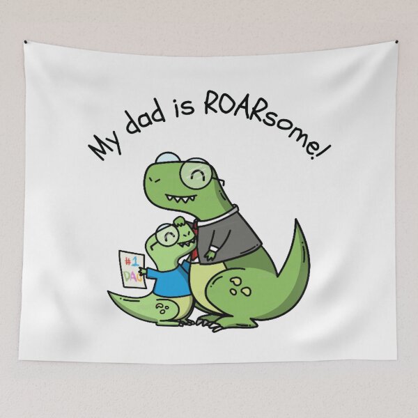 Item preview, My dad is roarsome designed and sold by ArtAndDesignA.