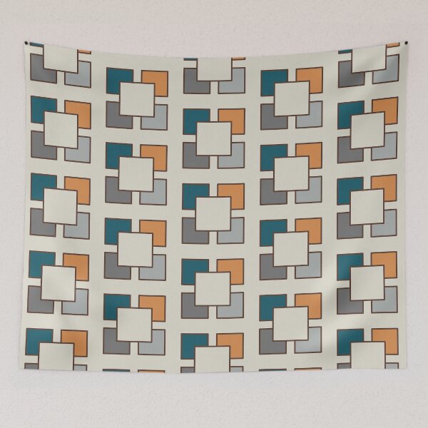 Item preview, Japandi Inspired Squares Design designed and sold by beccaveedesigns.
