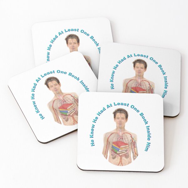 Item preview, He Knew He Had At Least One Book Inside Him designed and sold by OrangeSwirly.