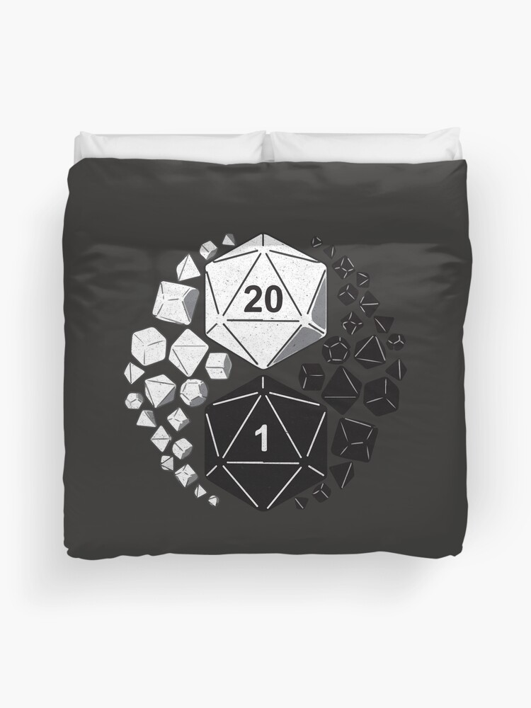 D20 Yin Yang DnD Dice Dungeons and Dragons Print Magnet for Sale by  ToplineDesigns