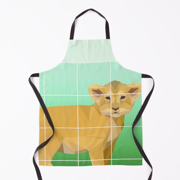 Item preview, Geometric lion cub art designed and sold by LukjanovArt.