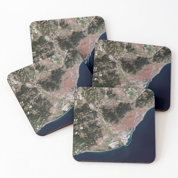 Item preview, Barcelona, Spain from space designed and sold by Raureif.