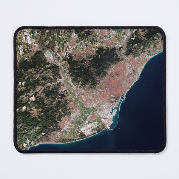 Item preview, Barcelona, Spain from space designed and sold by Raureif.