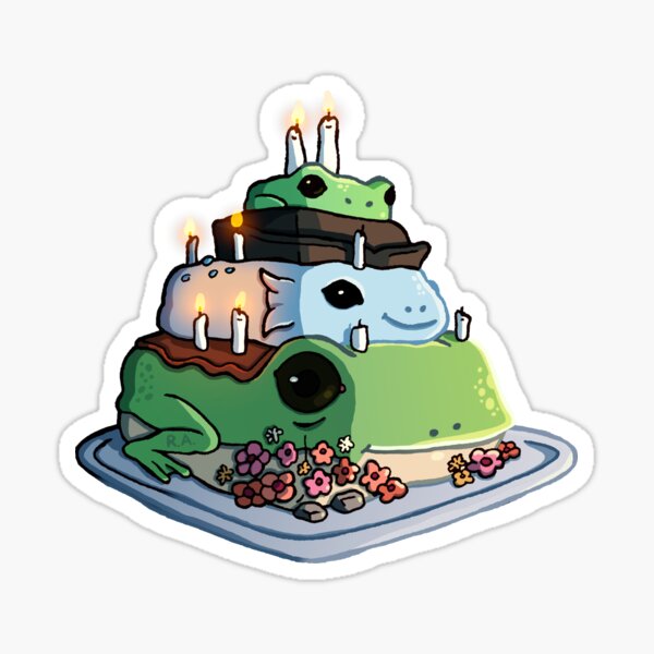 Frog Stack Sticker