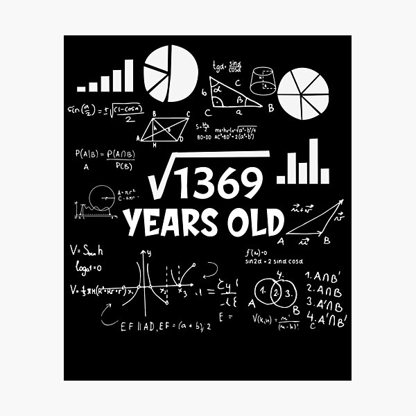 square-root-of-1369-math-bday-37th-birthday-37-years-old-photographic