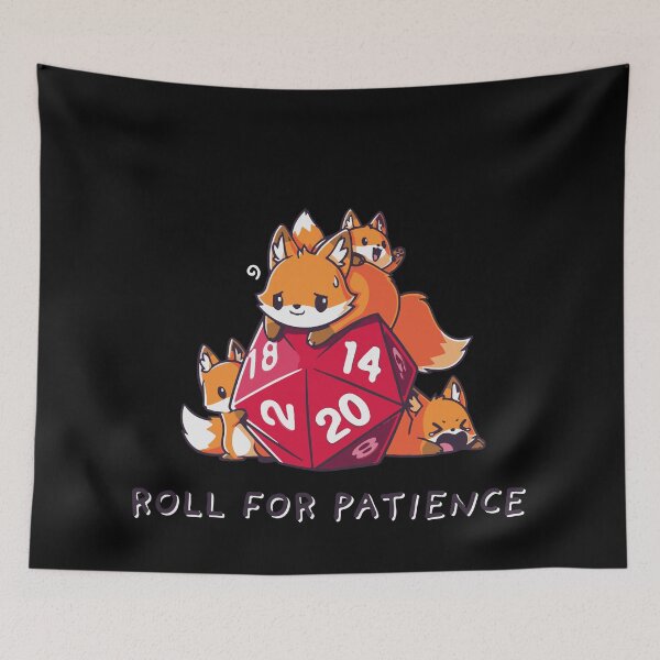 Item preview, Dnd Cute Animals With D20 Dice Print designed and sold by ToplineDesigns.
